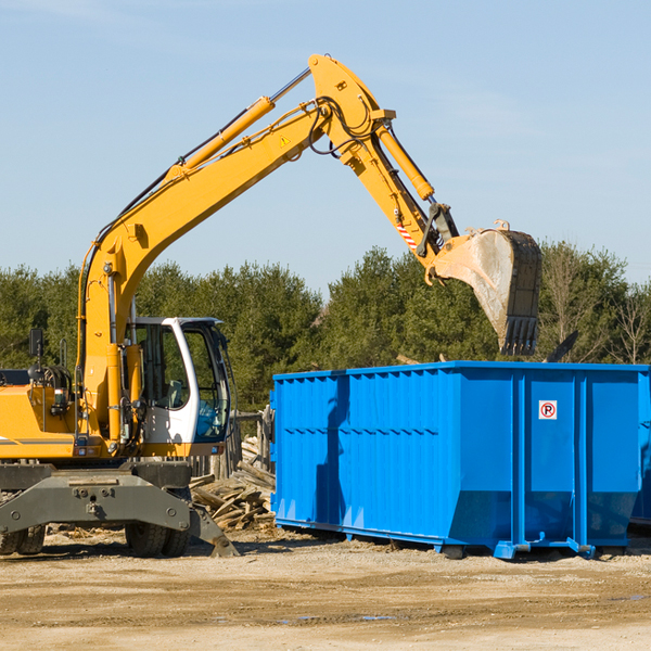 can i choose the location where the residential dumpster will be placed in Palisades Texas